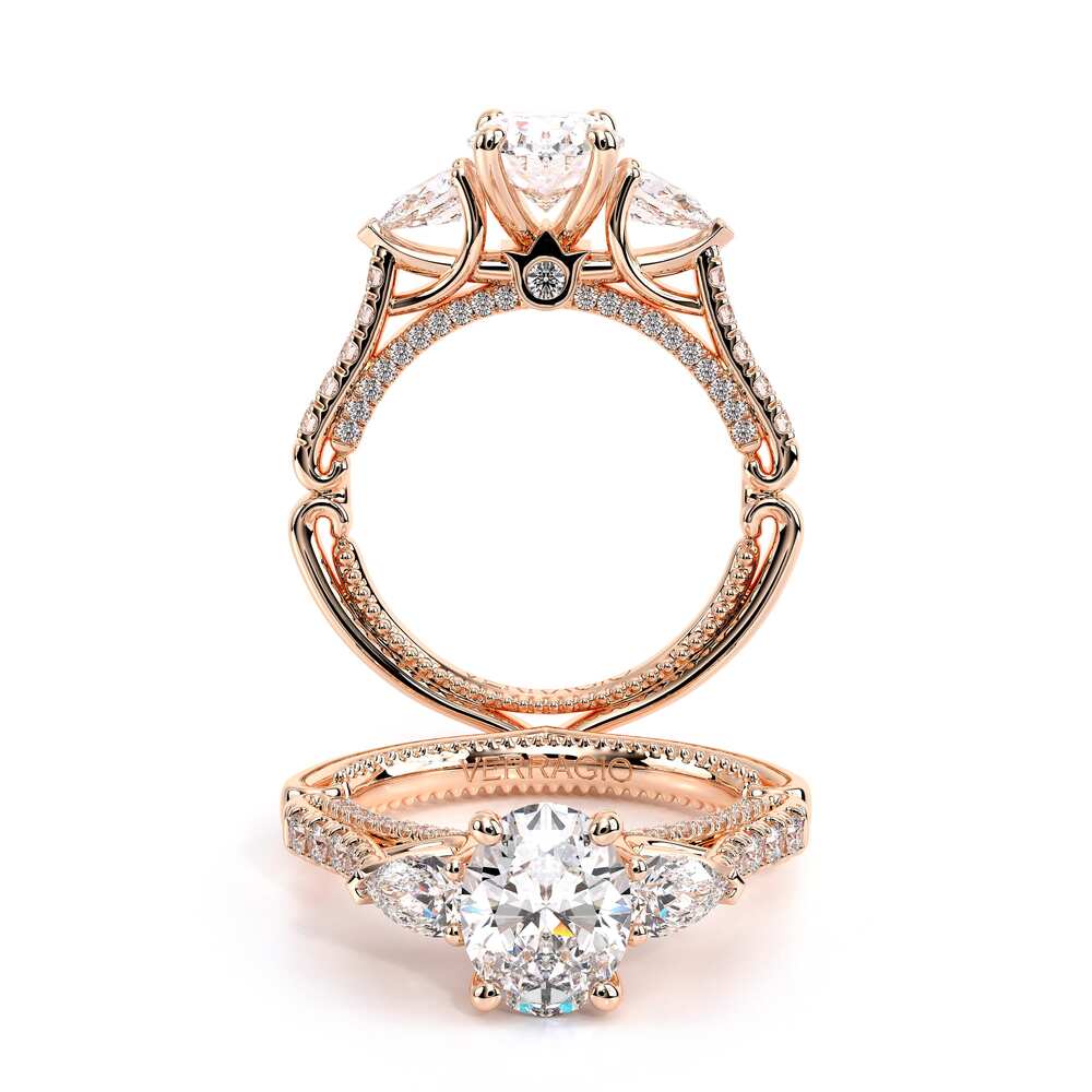 COUTURE-0470PS-14K ROSE GOLD OVAL