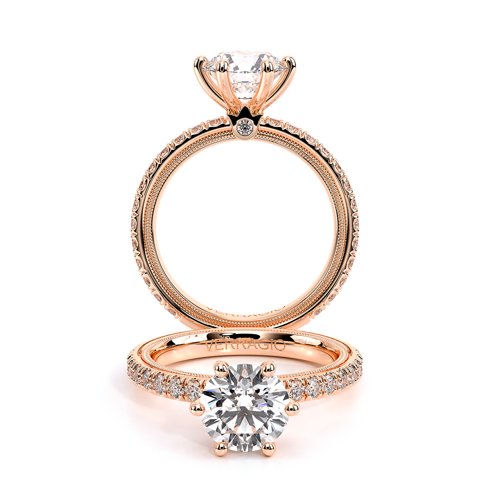 TRADITION-180R6-18K ROSE GOLD ROUND