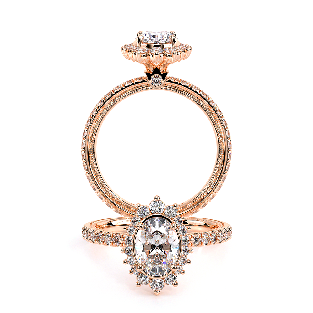 TRADITION-150CHOV-18K ROSE GOLD OVAL
