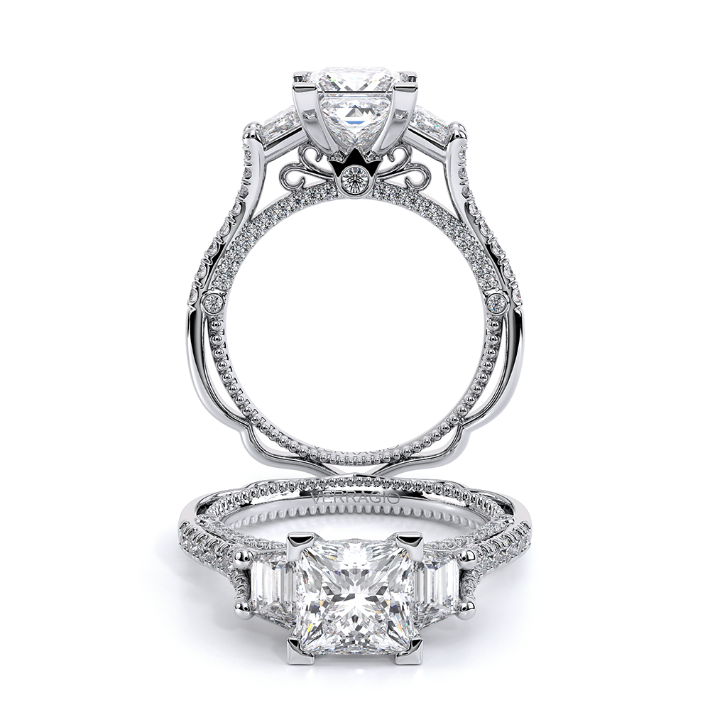 Venetian-5086p-Platinum Princess  Engagement Ring