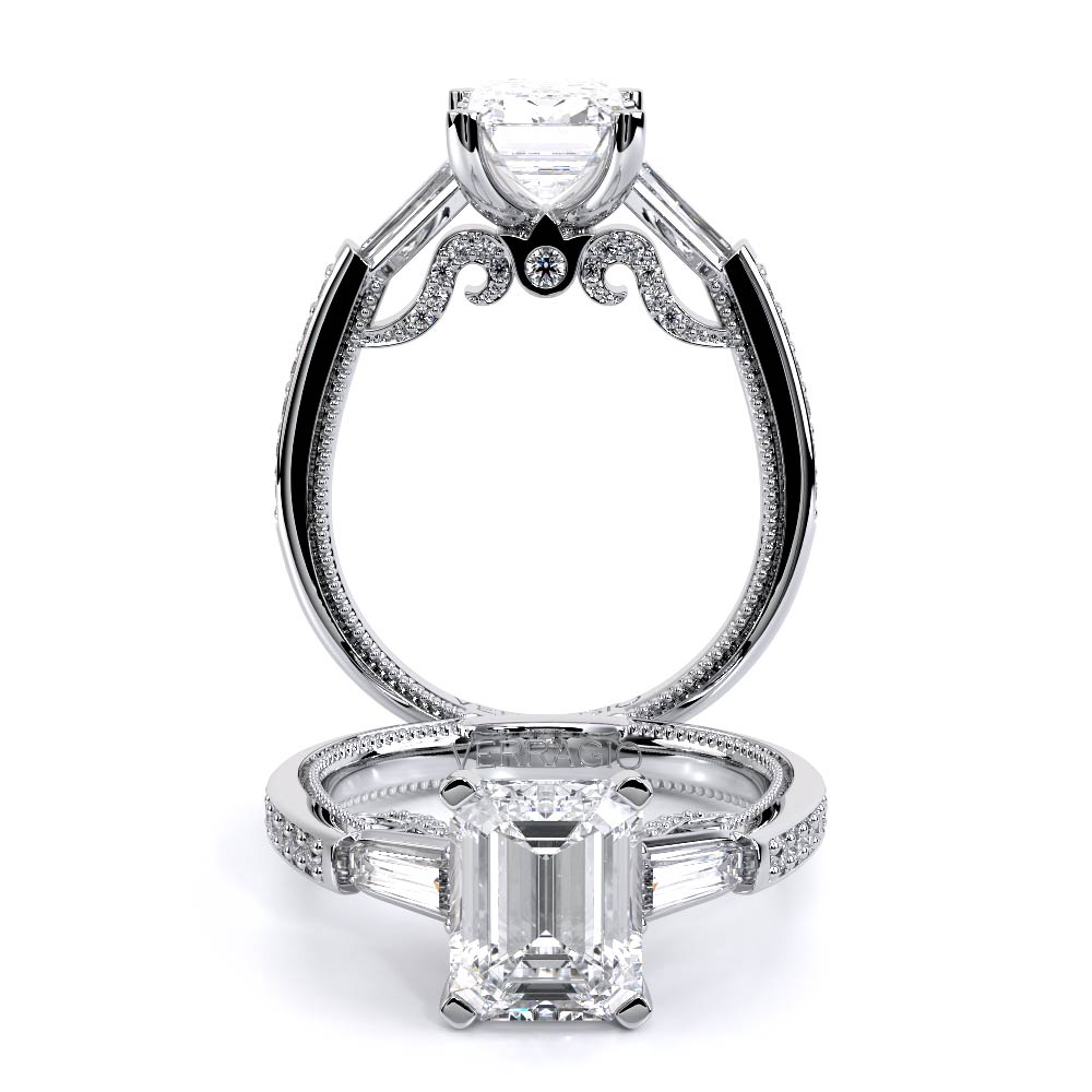 Insignia-7110em-Platinum Emerald  Engagement Ring