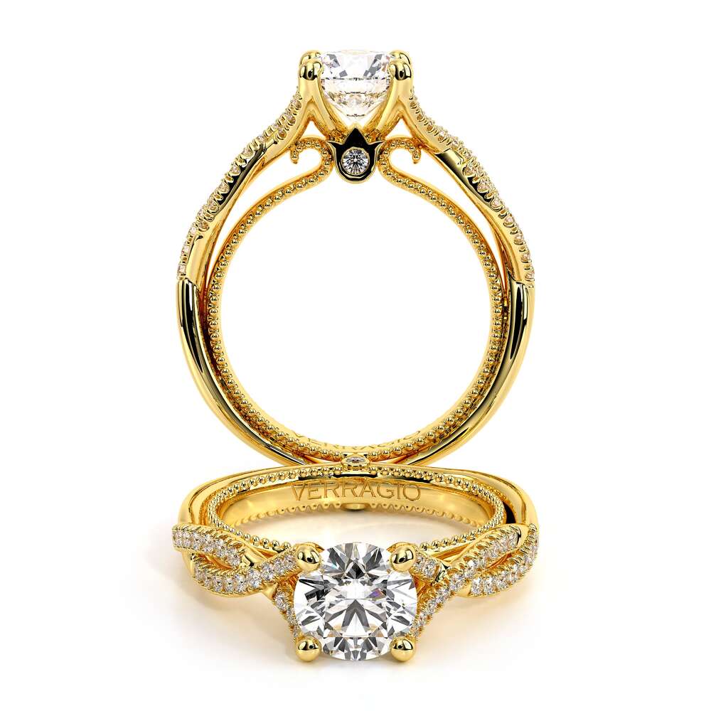COUTURE-0421R-14K YELLOW GOLD ROUND