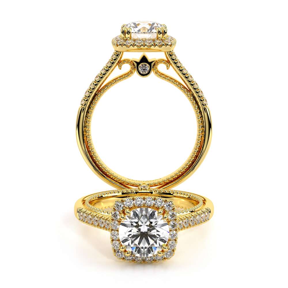 COUTURE-0420CU-18K YELLOW GOLD CUSHION