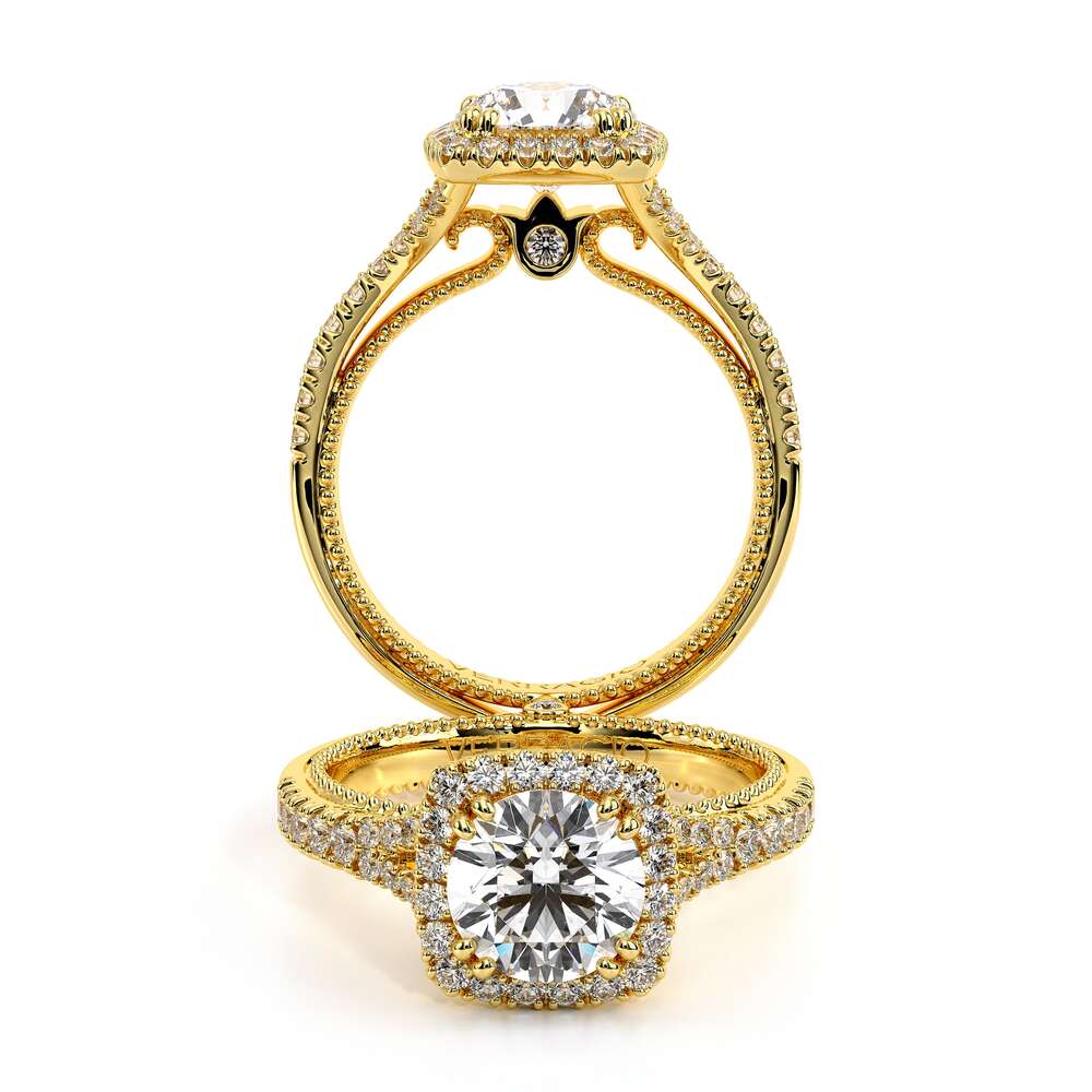 COUTURE-0424CU-18K YELLOW GOLD CUSHION