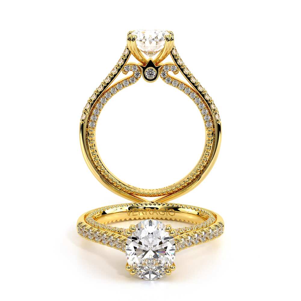 COUTURE-0452OV-14K YELLOW GOLD OVAL