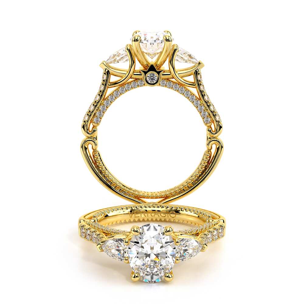 COUTURE-0470PS-18K YELLOW GOLD OVAL