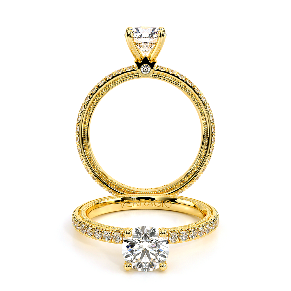 TRADITION-150R4-18K YELLOW GOLD ROUND