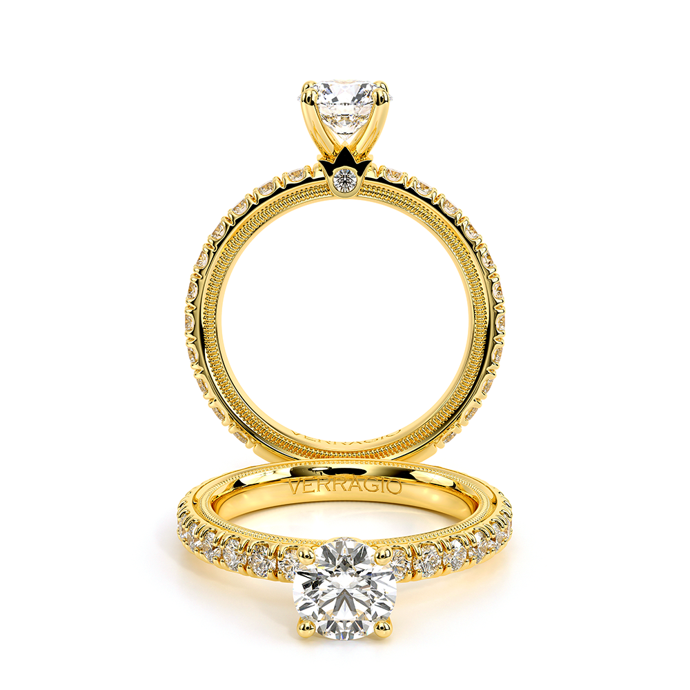 TRADITION-210R4-14K YELLOW GOLD ROUND
