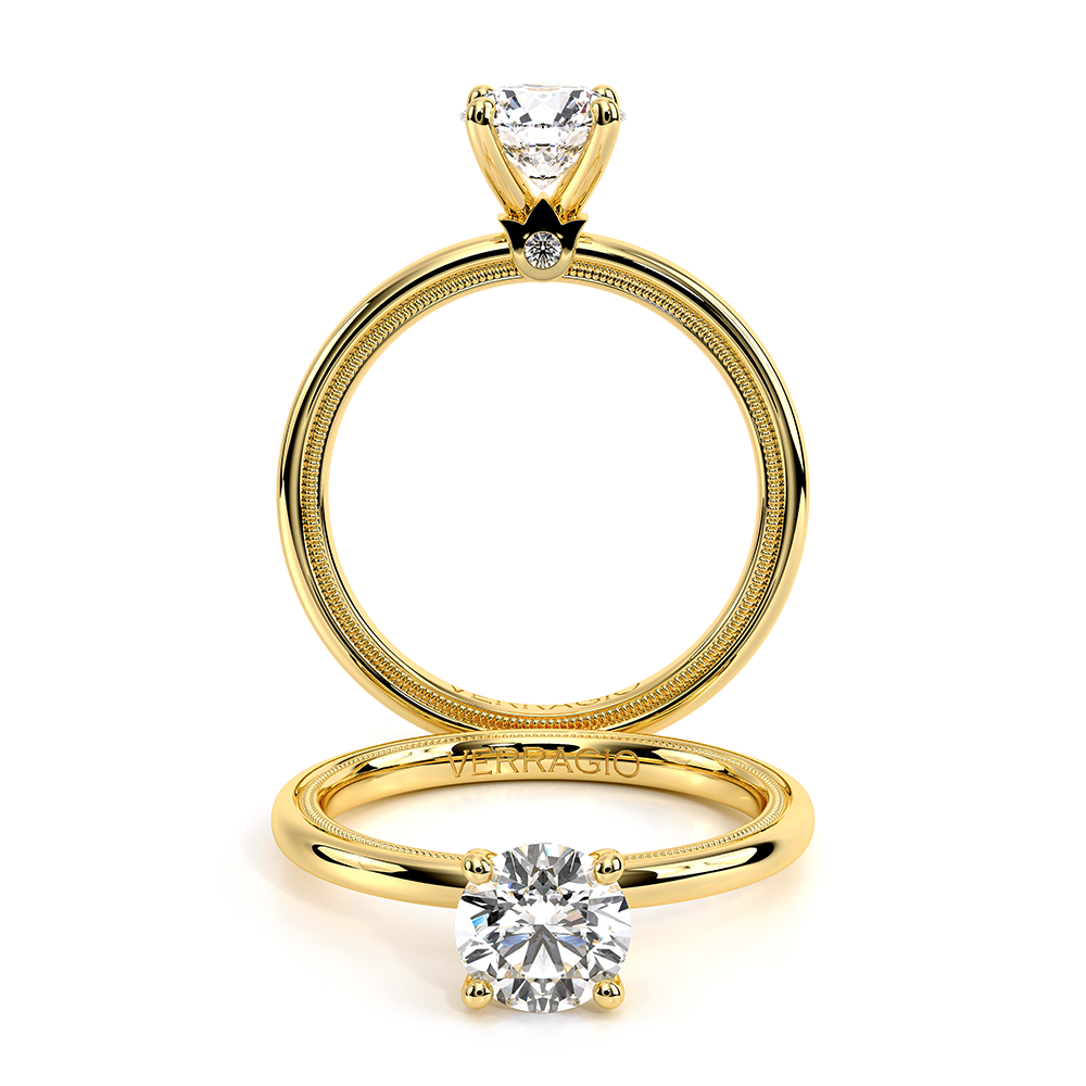 TRADITION-120R4-S-18K YELLOW GOLD ROUND