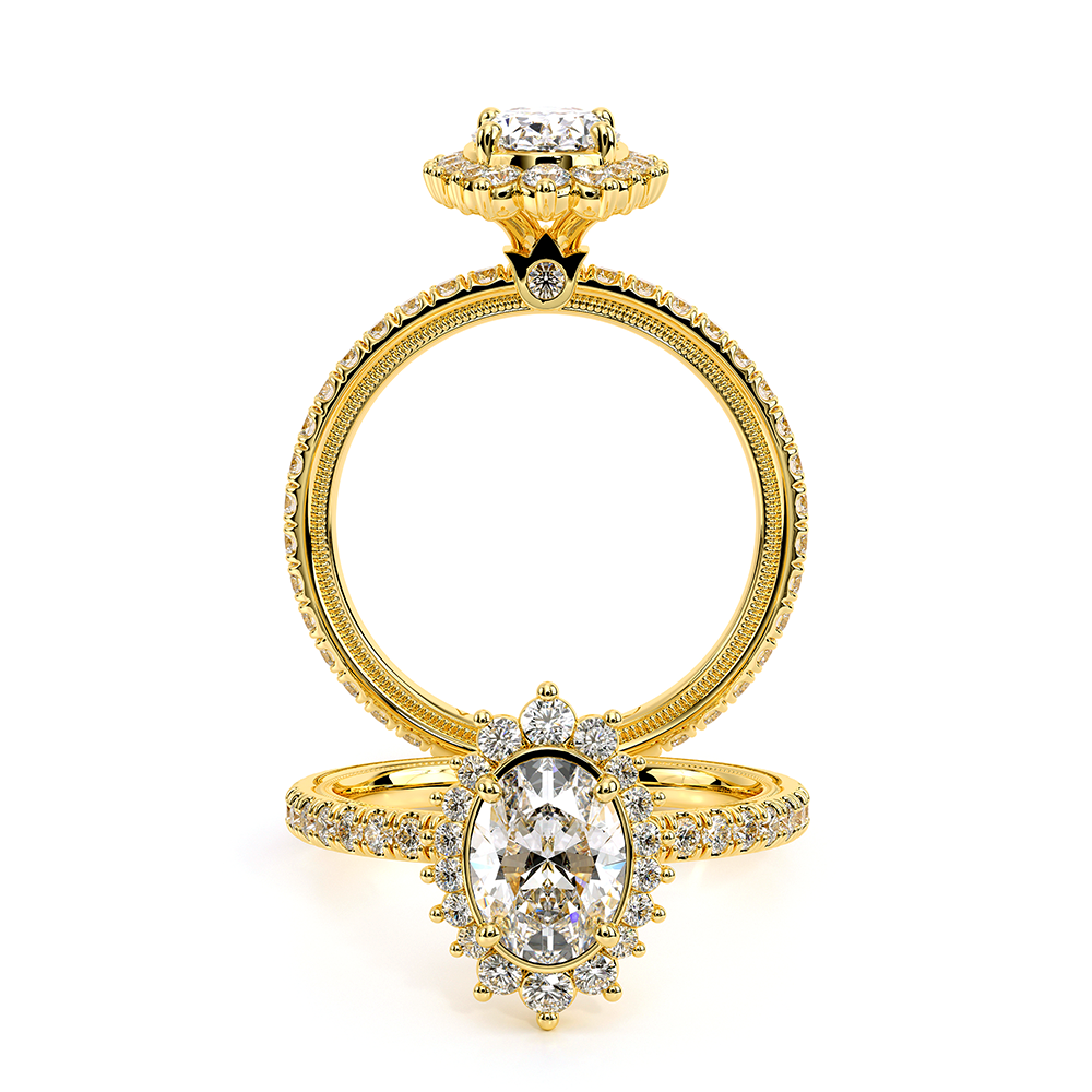TRADITION-150CHOV-18K YELLOW GOLD OVAL