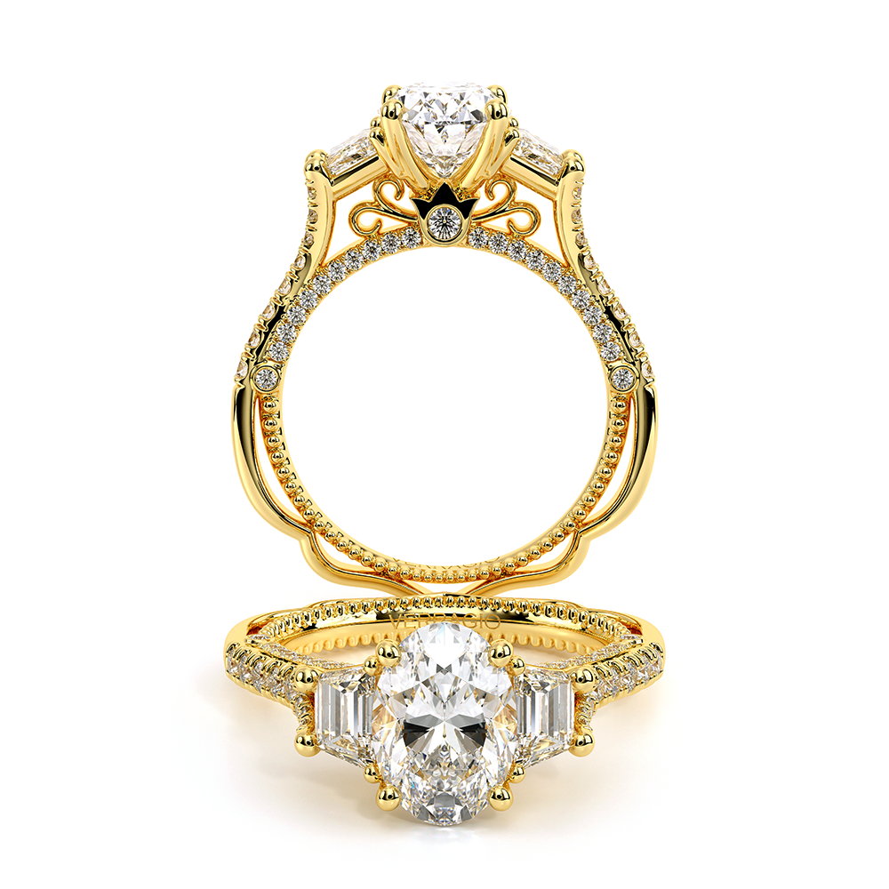 Venetian-5086ov-18k Yellow Gold Oval  Engagement Ring